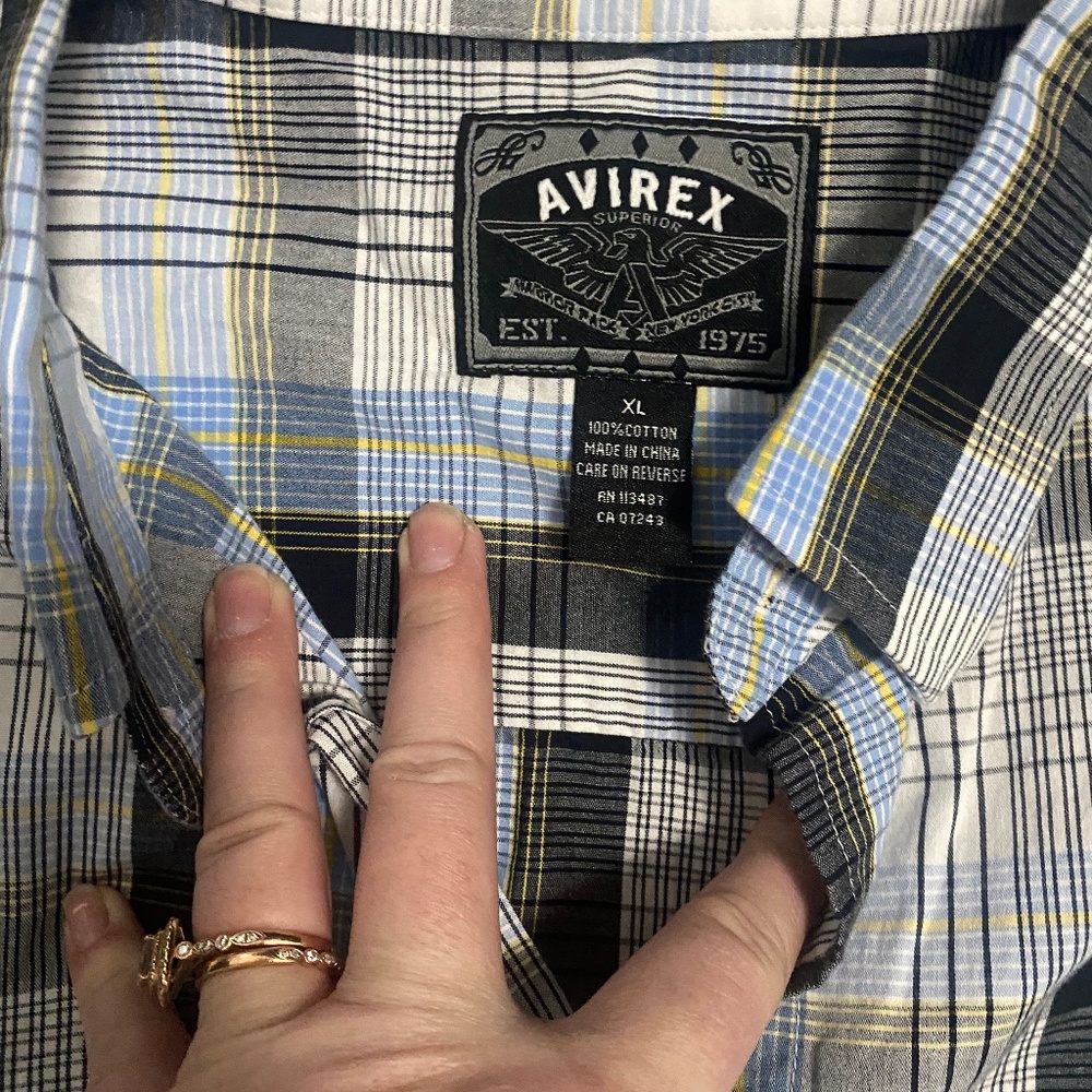Avirex button up